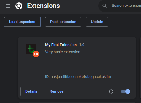 chome extensoin 1